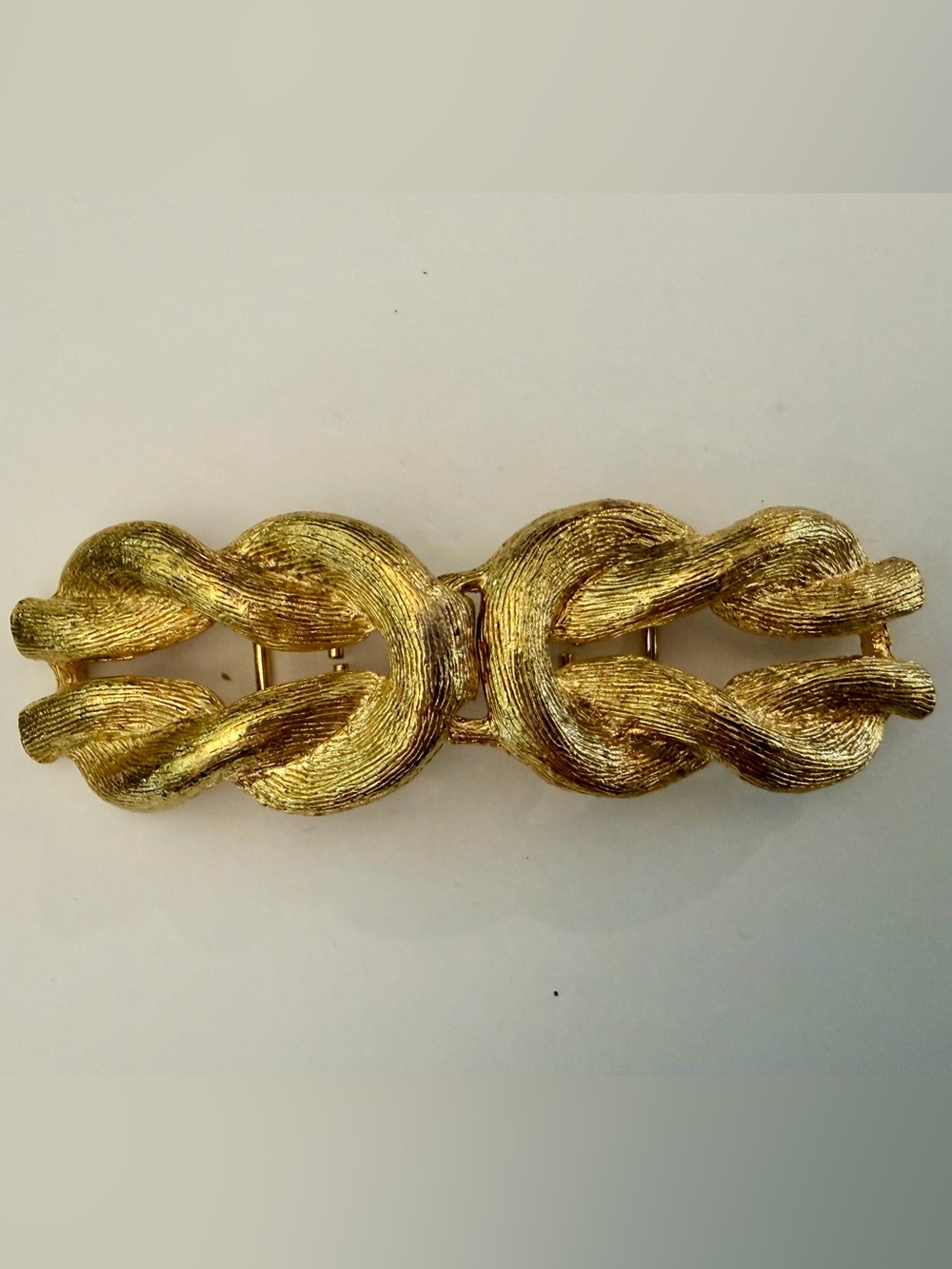 Gold Textured Link Bracelet